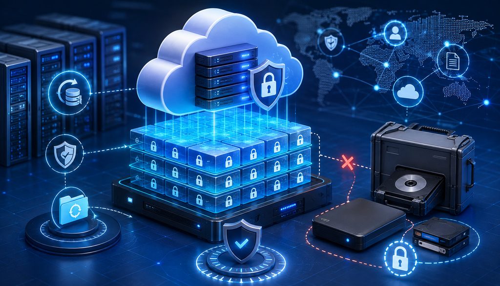 Immutable backups and offline storage protected by secure backup systems